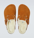 Birkenstock Men - Boston suede and shearling clogs