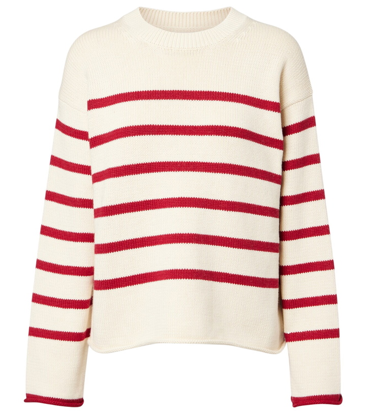 Photo: Velvet Lucia striped cotton and cashmere sweater