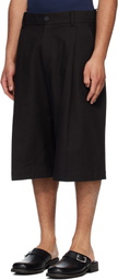 Studio Nicholson Black Fowld Shorts
