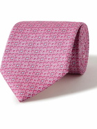 FERRAGAMO - 8cm Printed Silk-Twill Tie