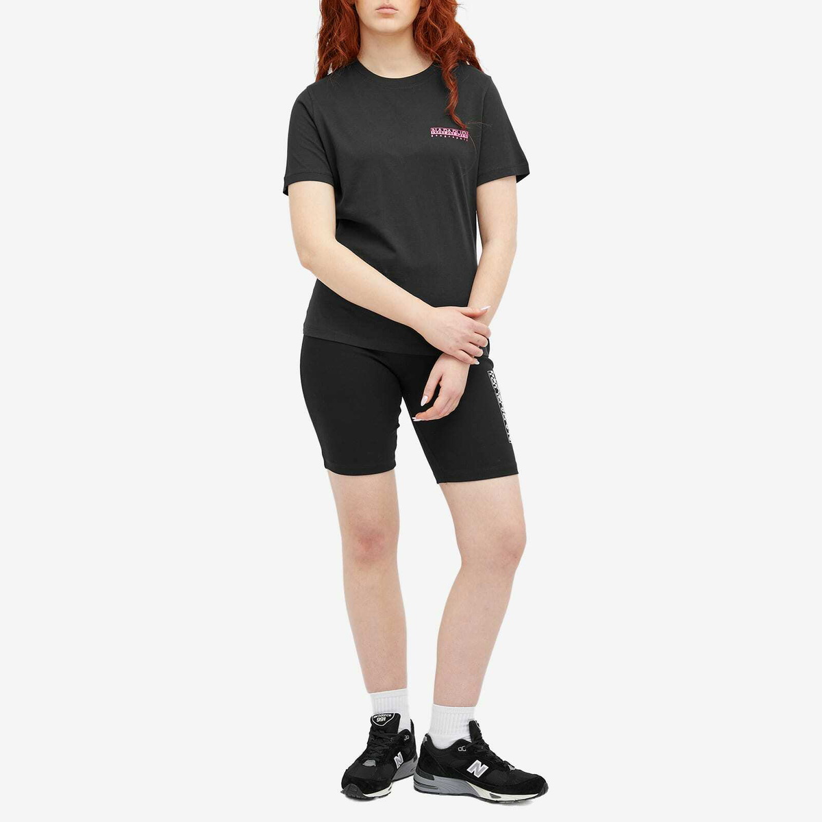 Napapijri Women's Box Cycling Shorts in Black