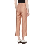 Mansur Gavriel Pink Silk Shantung Trousers