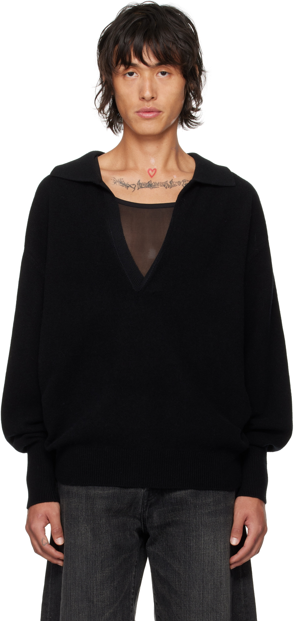 stein Black Oversized Skipper Shirt Steinhausen