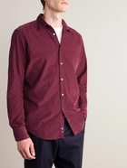 Canali - Cotton-Corduroy Shirt - Burgundy