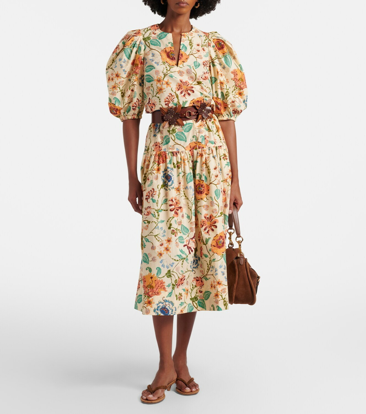 Ulla Johnson Florielle floral cotton top