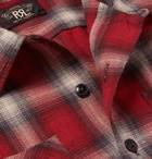 RRL - Camp-Collar Checked Brushed-Cotton Shirt - Men - Red