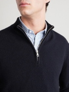 Sunspel - Cashmere Half-Zip Sweater - Black