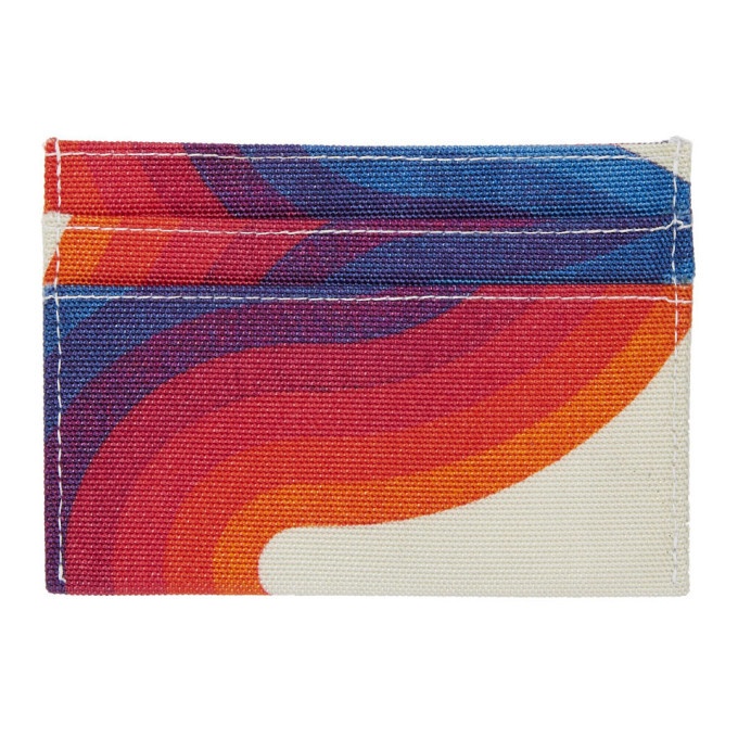 Photo: Dries Van Noten Multicolor Verner Panton Edition Canvas Card Holder