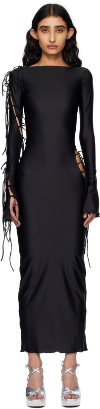 Photo: Fancì Club Black Lan Evening Maxi Dress