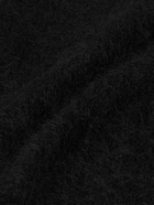 Amomento - Brushed-Knit Mock-Neck Sweater - Black