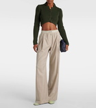 Loewe Logo wool palazzo pants