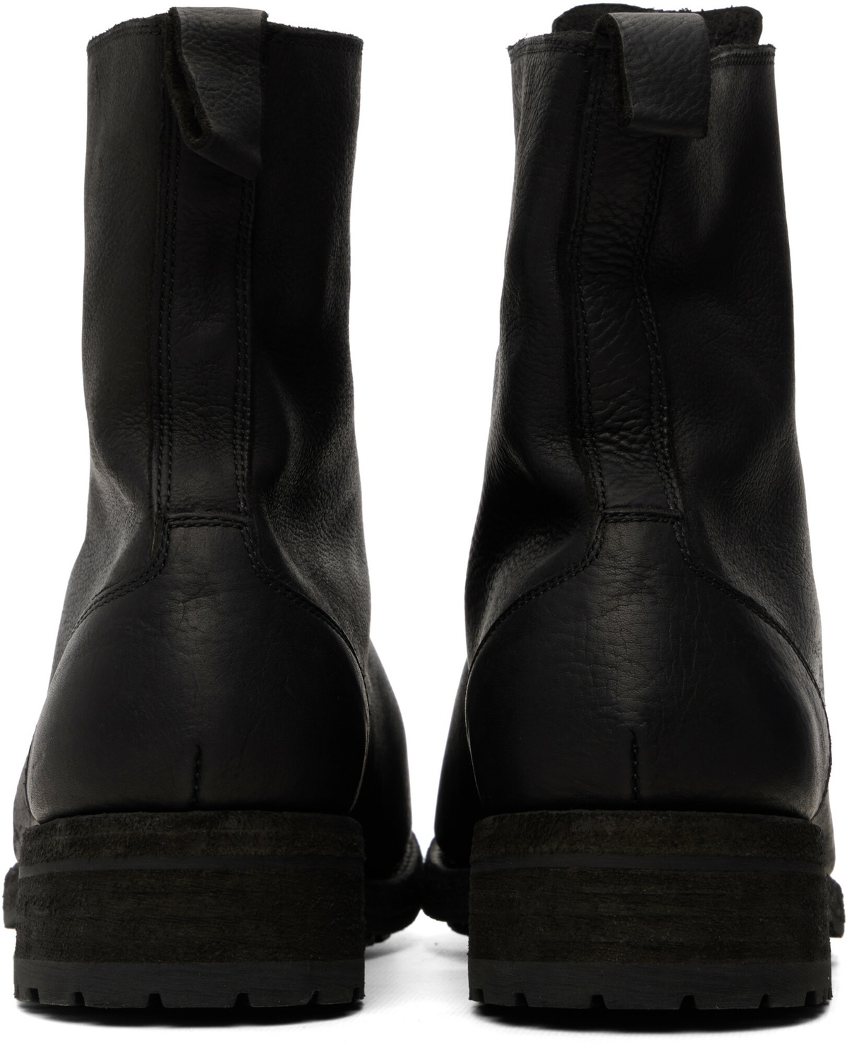 Guidi Black BOW02 Zip Up Boots