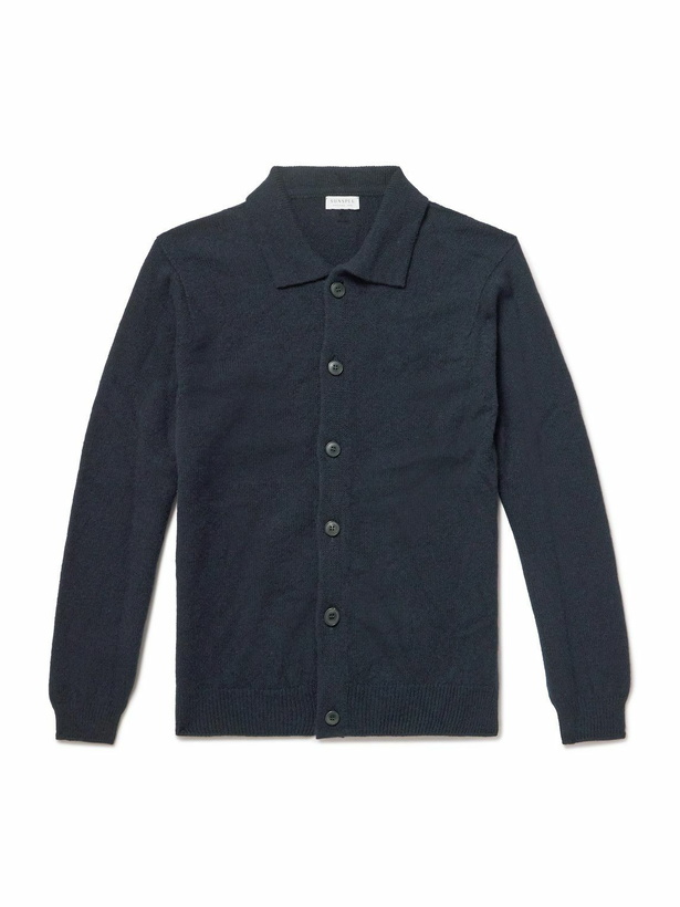 Photo: Sunspel - Wool Cardigan - Blue