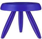 temporary.company SSENSE Exclusive Blue CP 1 Stool