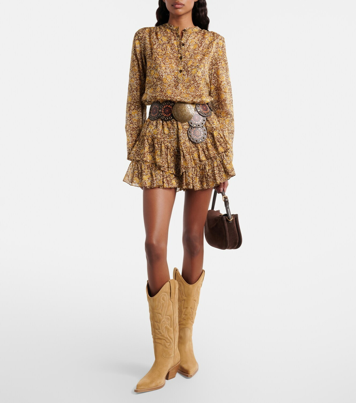 Paris Texas Dakota suede cowboy boots
