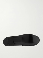 SAINT LAURENT - Le Loafer Monogram Logo-Appliquéd Full-Grain Leather Penny Loafers - Brown