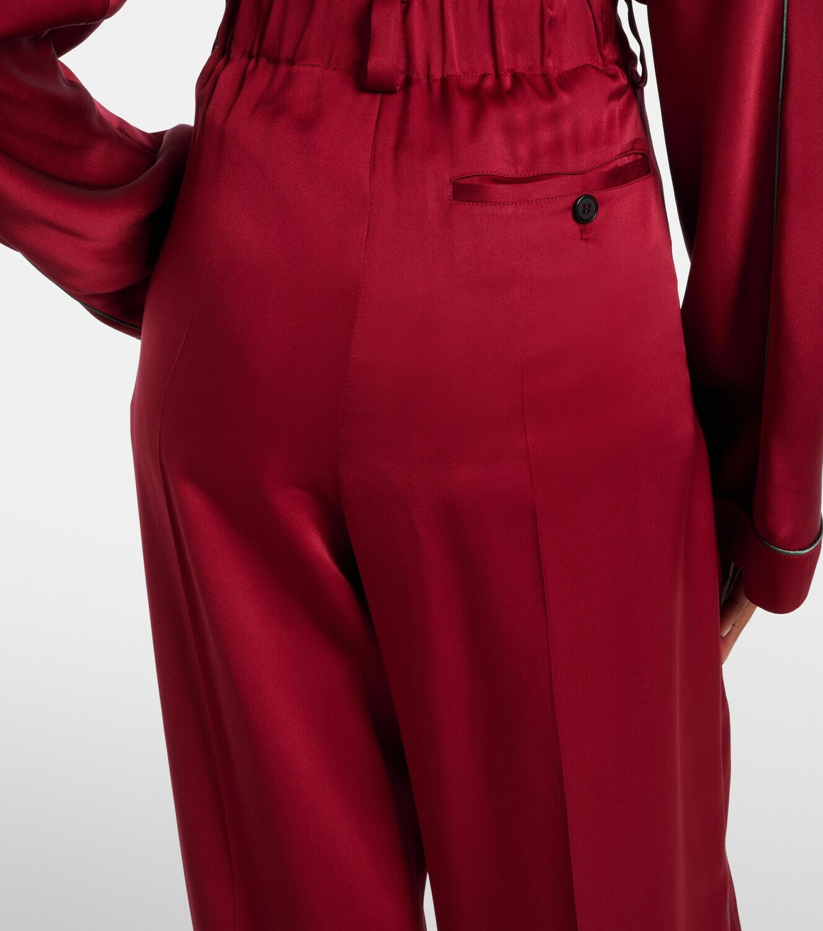 Givenchy Silk satin wide-leg pants