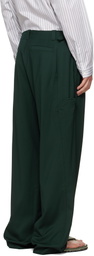 Kiko Kostadinov Green Andras Formal Trousers