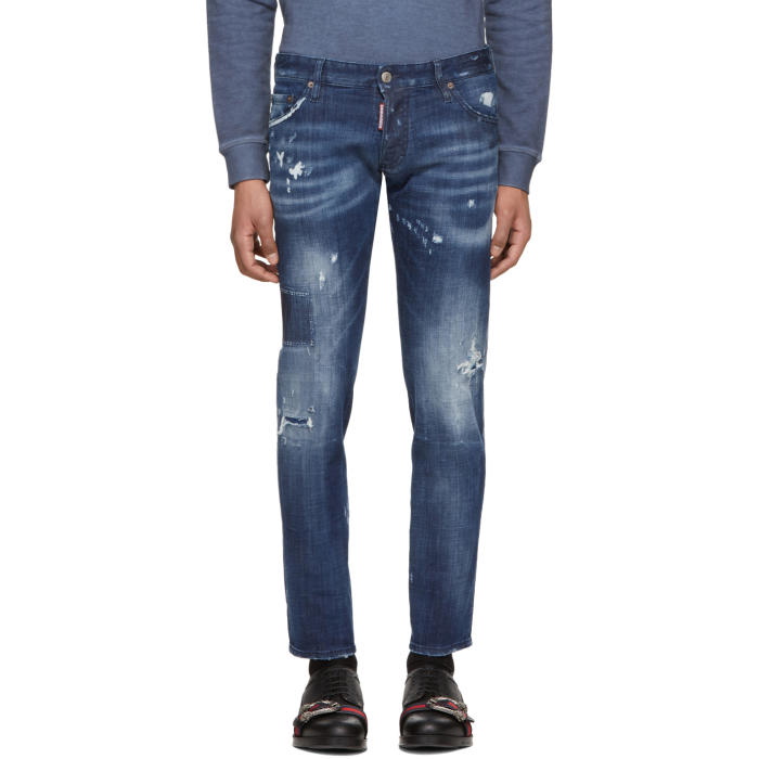 Photo: Dsquared2 Navy Regular Clement Jeans