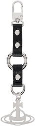 Vivienne Westwood Black Faux-Leather Keychain