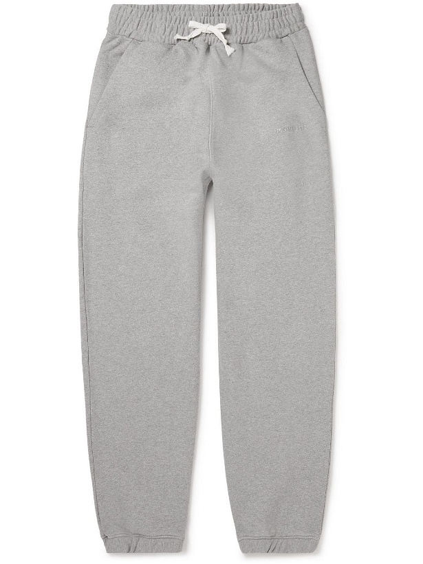 Photo: CDLP - Mobilité Tapered Logo-Embroidered Cotton-Jersey Sweatpants - Gray