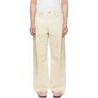 Acne Studios Off-White 1981 U Trafalgar Leather Jeans