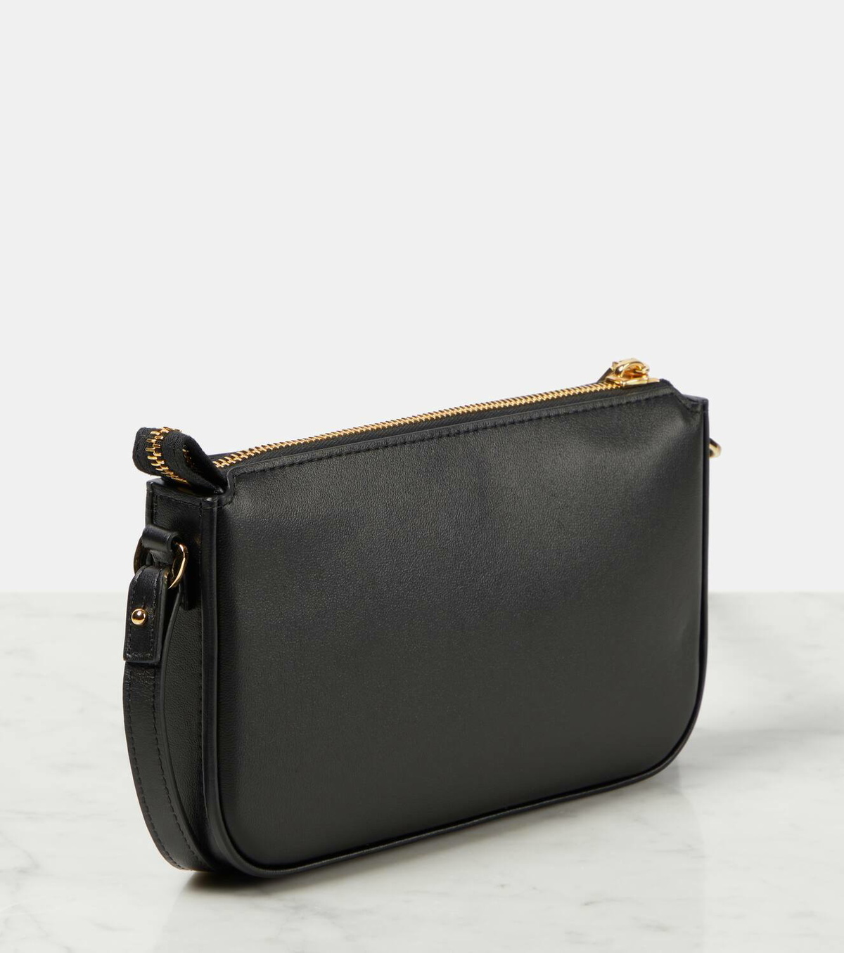 ショルダーバッグ VALENTINO BLACK LEATHER VLOGO CROSSBODY BAG Valentino Garavani - Mini VLogo Black Leather Crossbody Bag