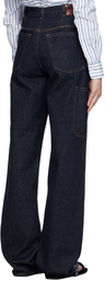 Dries Van Noten Indigo Button-Fly Jeans