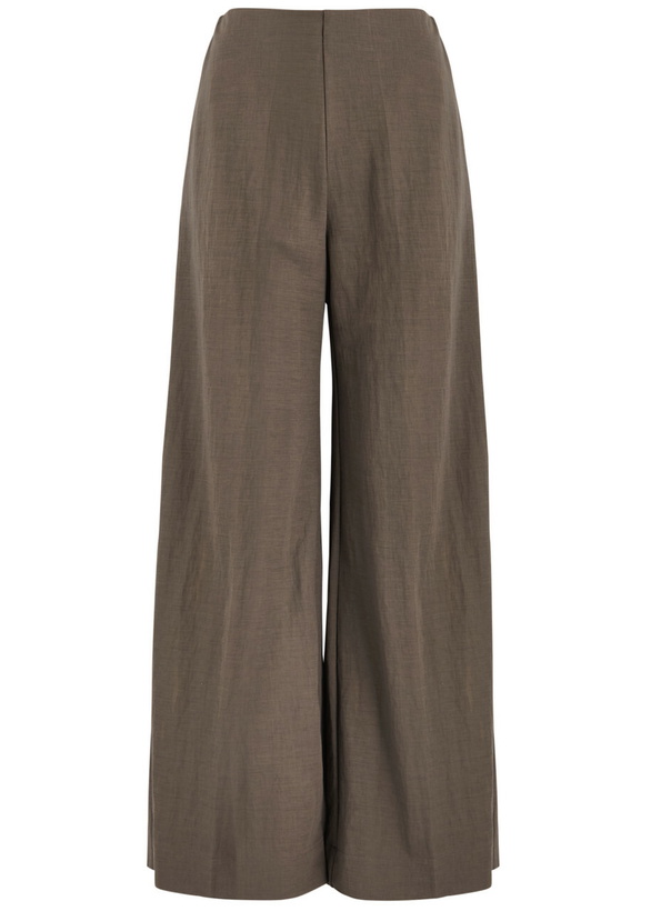Photo: Harris Wharf London Wide-leg Trousers Dark Grey