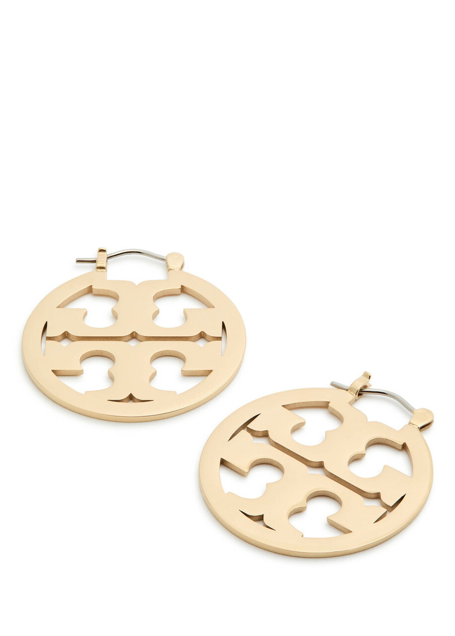 Tory Burch Miller Small 18kt Gold-plated Hoop Earrings - One Size