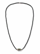 Luis Morais - Gold, Malachite, Glass and Enamel Beaded Necklace
