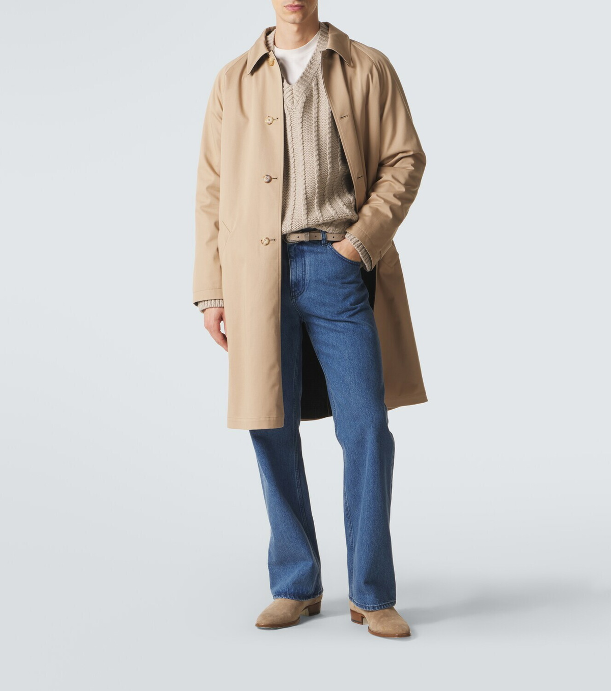 Gabriela Hearst Cotton gabardine trench coat