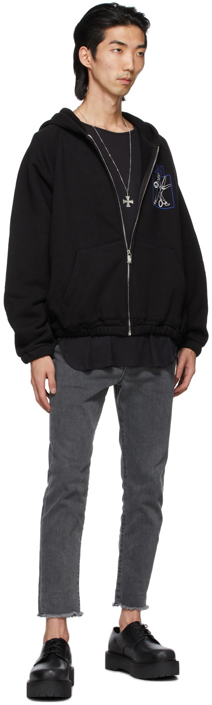 Enfants Riches Déprimés Black Fitted Logo Long Sleeve T-Shirt