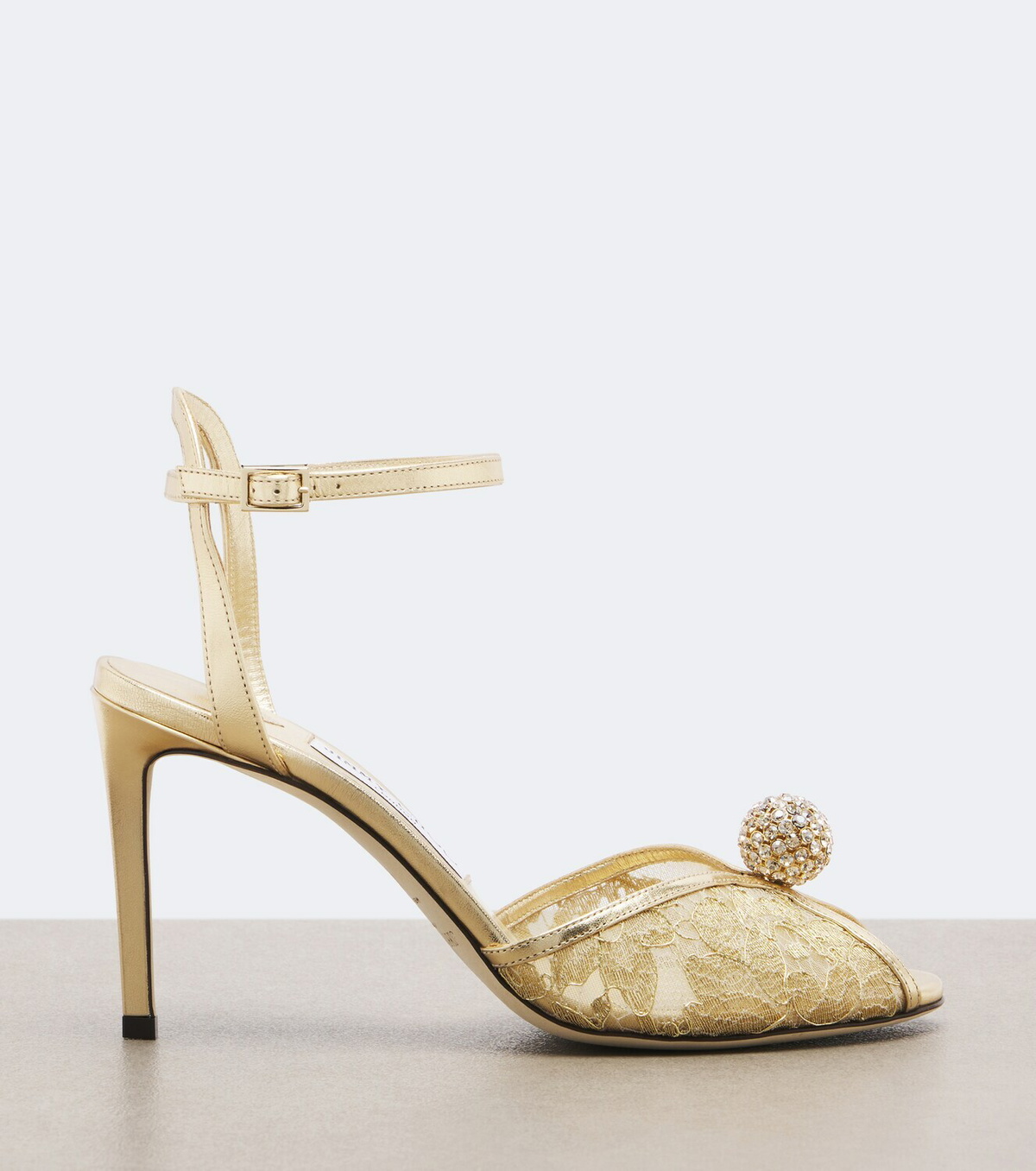 Jimmy Choo Sacora embellished lace sandals