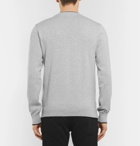Balmain - Logo-Intarsia Cotton Sweater - Men - Gray