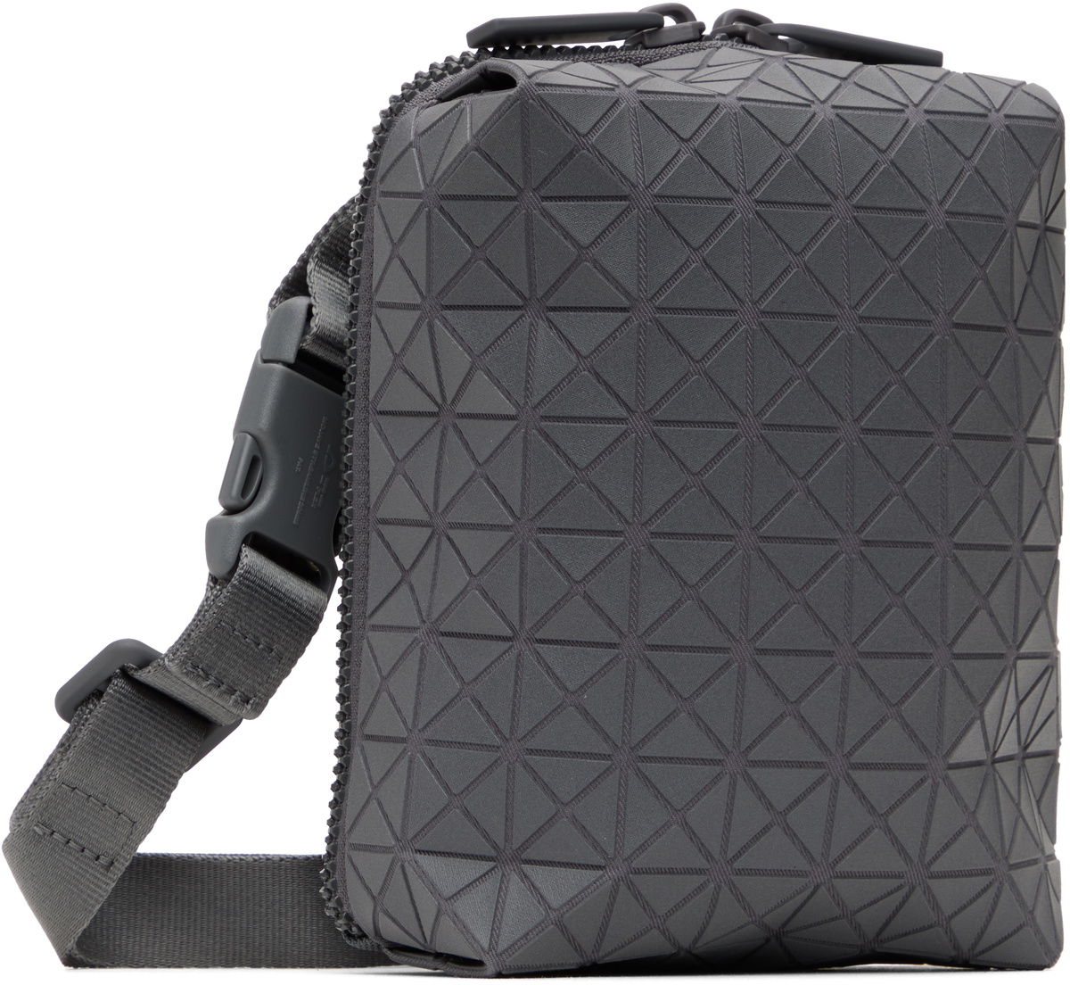 BAO BAO ISSEY MIYAKE Gray Beetle One-Tone Shoulder Bag