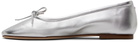 Aeyde Silver Delfina Ballerina Flats