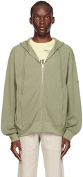 Helmut Lang Green Zip Hoodie