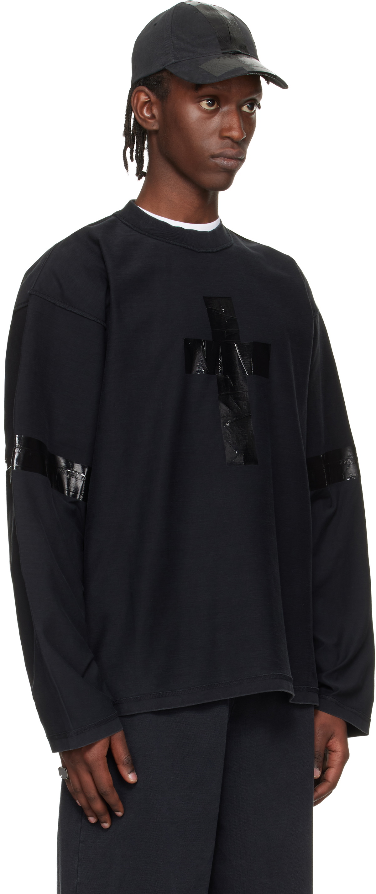 VETEMENTS Black Taped Longsleeve T-shirt