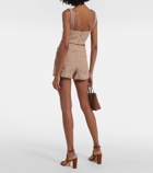 Elie Saab Macramé cotton-blend shorts