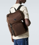 Prada Re-Nylon leather-trimmed backpack
