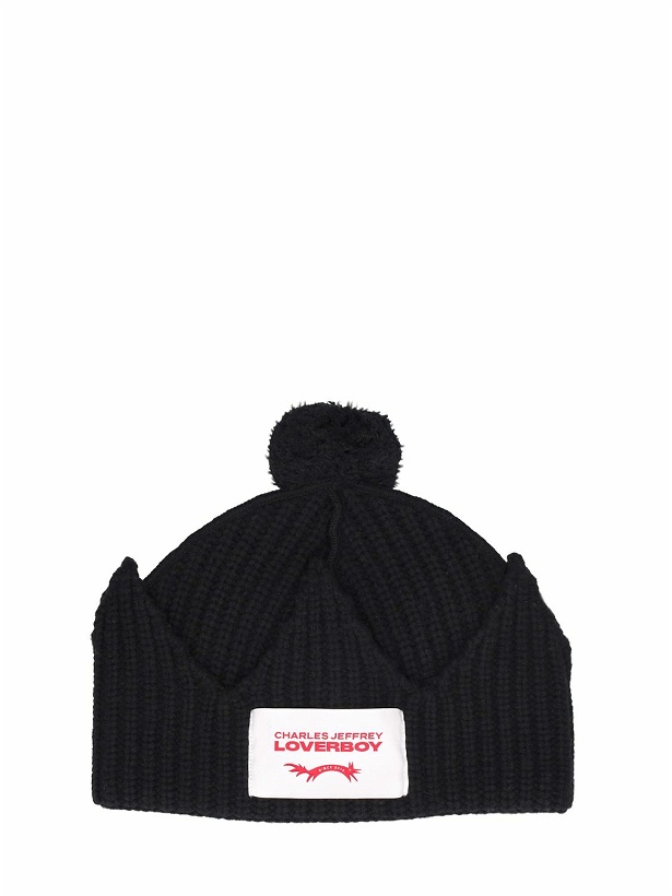 Photo: CHARLES JEFFREY LOVERBOY - Chunky Crown Lambswool Beanie Hat