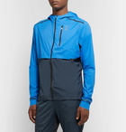 On - Weather Colour-Block Micro-Ripstop Hooded Jacket - Bright blue