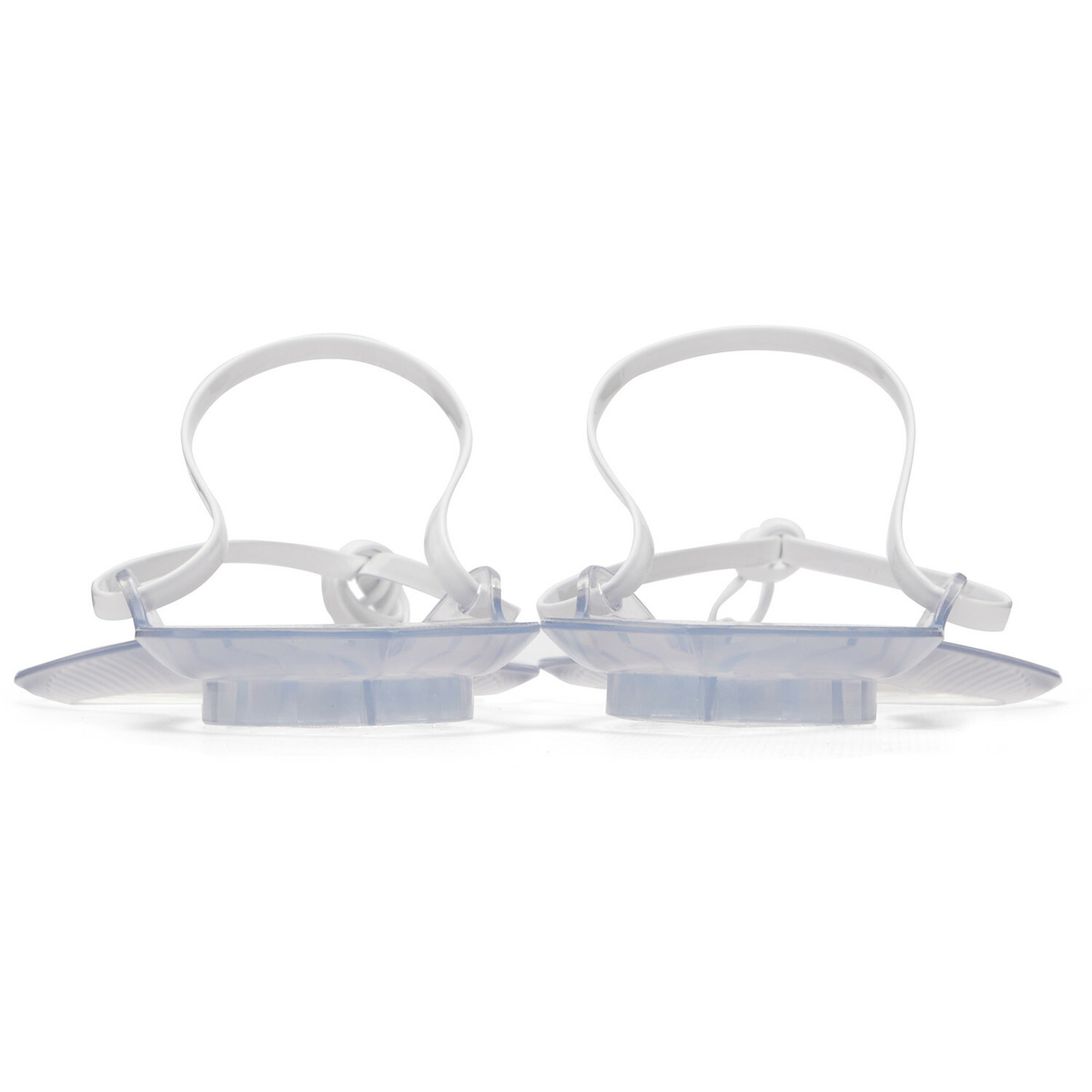 ALAÏA White Invisible Thong Sandals