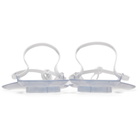 ALAÏA White Invisible Thong Sandals