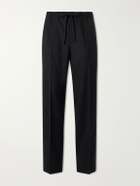 Valentino Garavani - Straight-Leg Wool and Cashmere-Blend Trousers - Black