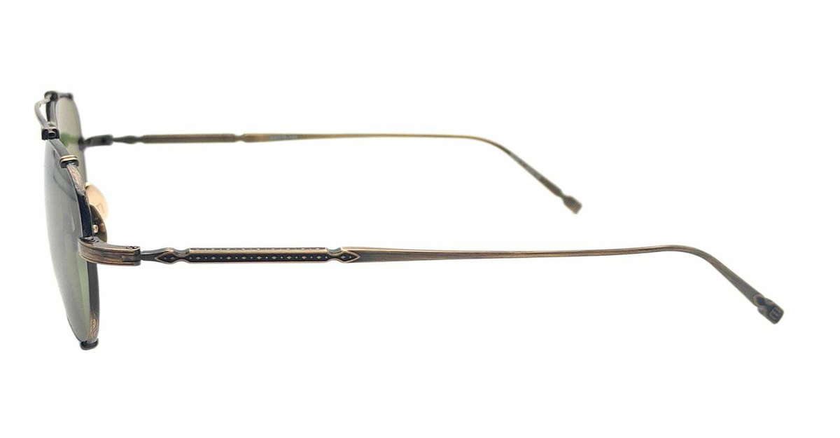 Matsuda M3151 - Antique Gold / Sage Green Sunglasses
