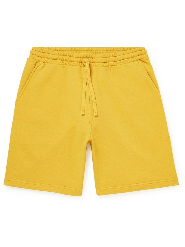 Photo: Norse Projects - Straight-Leg Cotton-Jersey Drawstring Shorts - Yellow