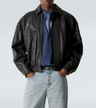 Saint Laurent Leather blouson jacket