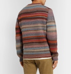 Altea - Striped Virgin Wool-Blend Sweater - Red